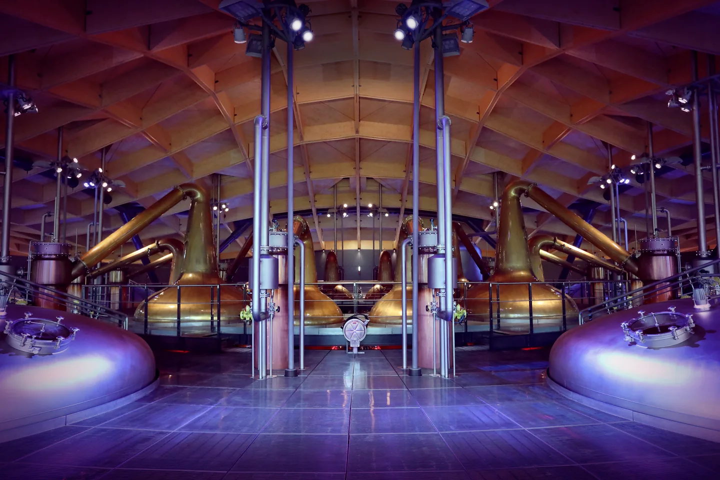 The Macallan Distillery and visitor building in Speyside