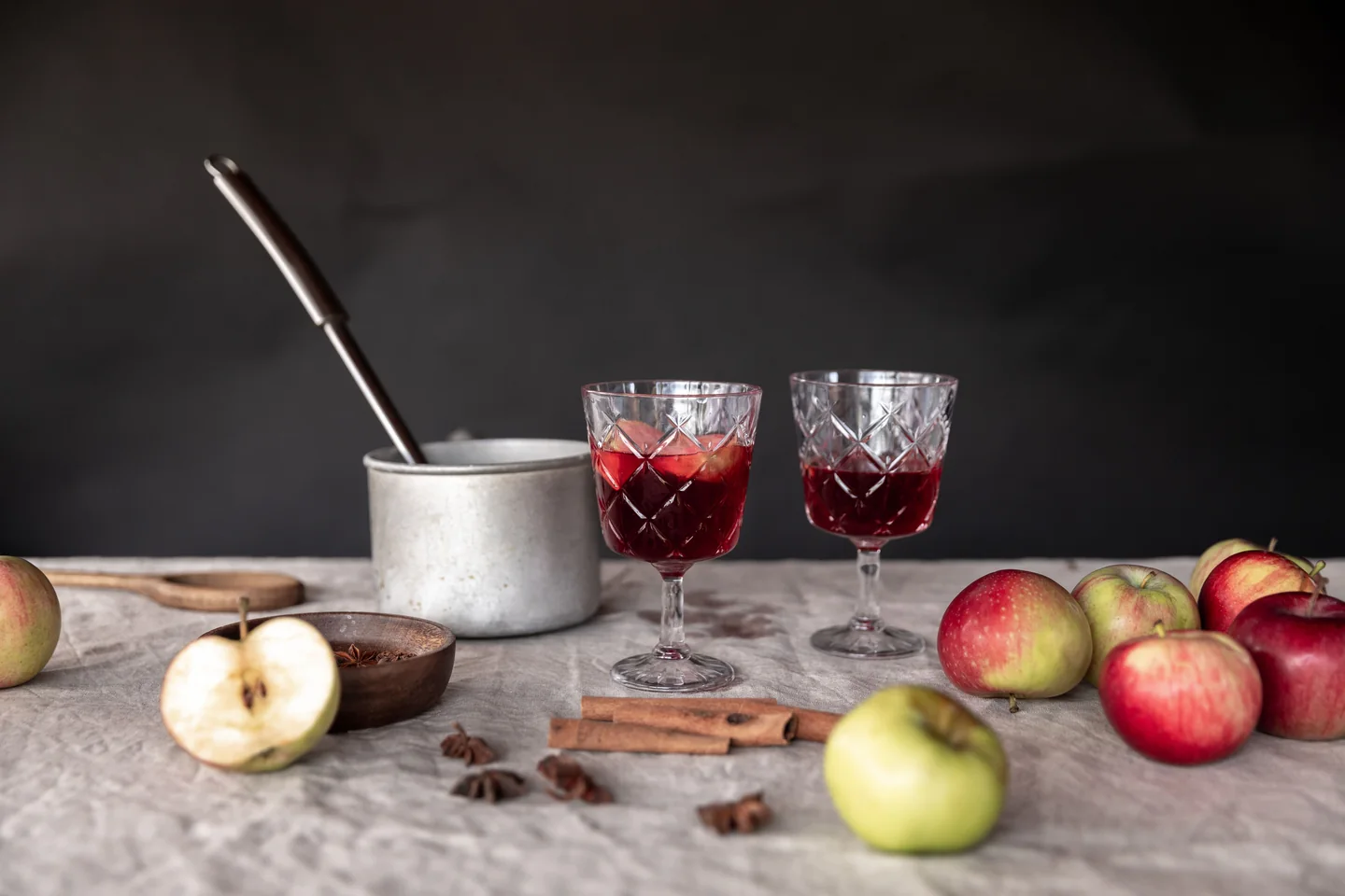 Hot Apple Cider with Scotch